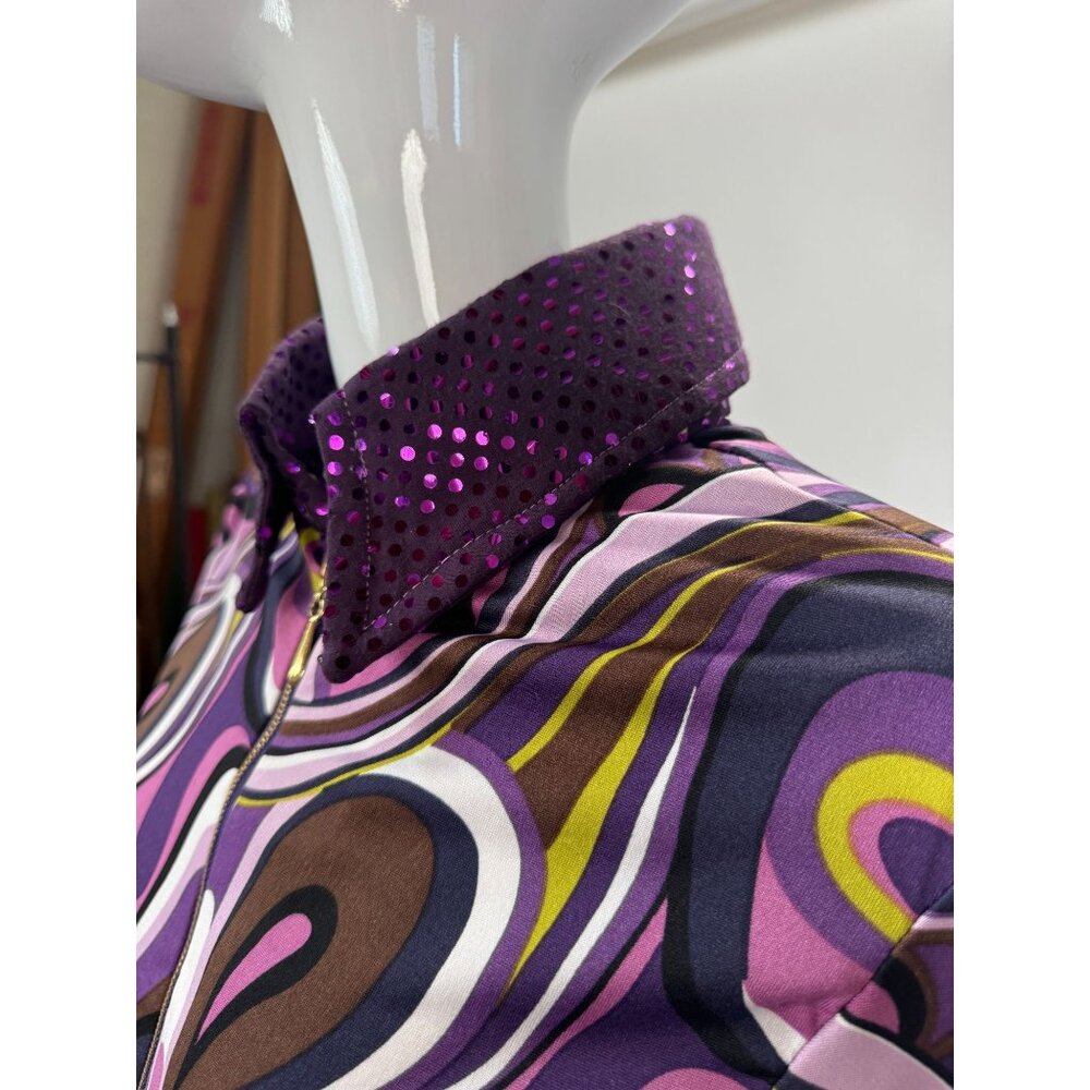 Psychedelic Patterned Jacket With Sequin Collar &… - image 7